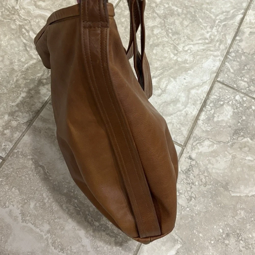Rough & Tumble Brown Lamb Leather Hobo XBody Bag Original Straps USA
